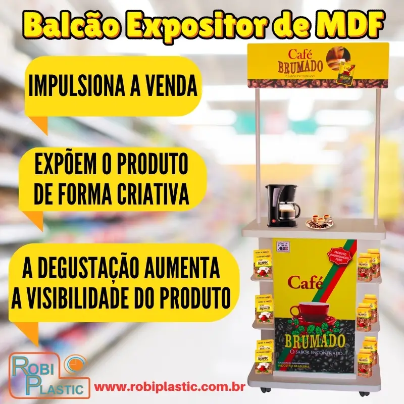 Balcão de mdf para pdv​