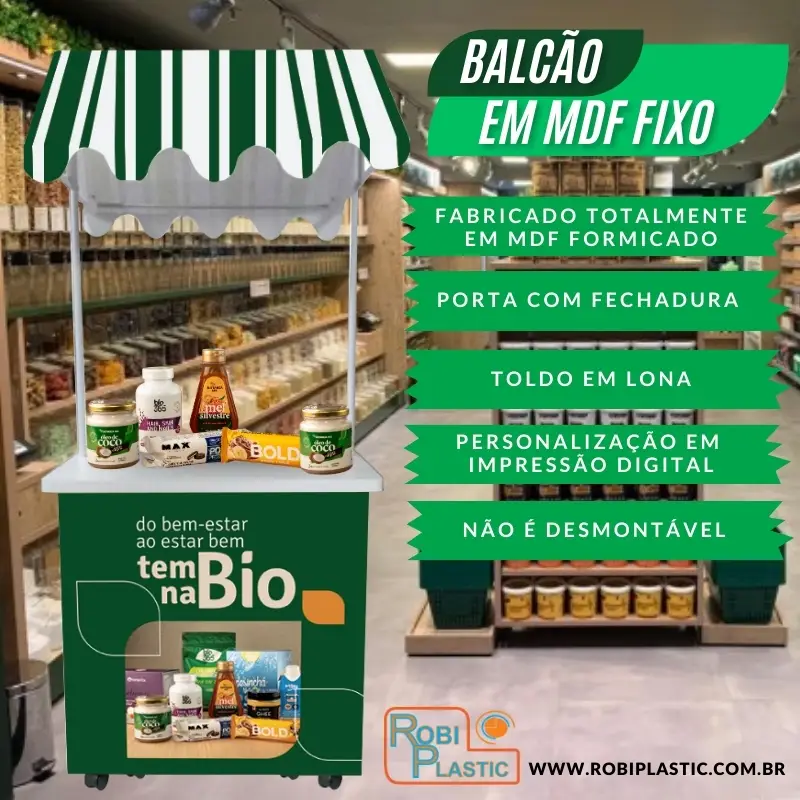 Displays em mdf